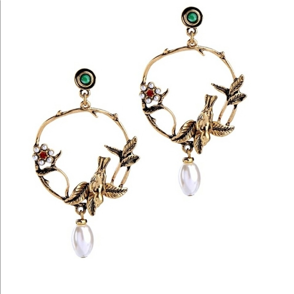 Beautiful bird earrings